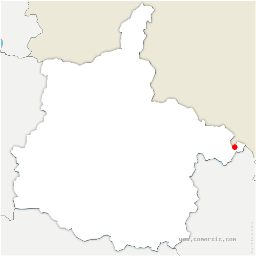 carte de localisation de Sapogne-sur-Marche