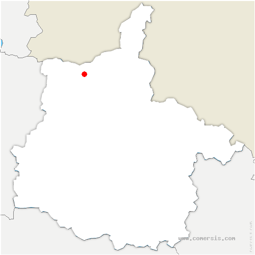 carte de localisation de Sévigny-la-Forêt