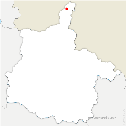 carte de localisation de Thonne-la-Long