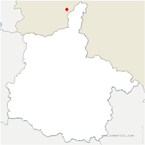 carte de localisation de Thonne-le-Thil