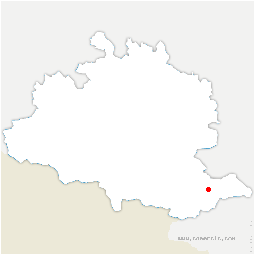 carte de localisation d'Ascou