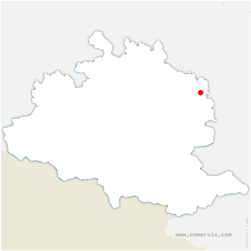 carte de localisation de la Bastide-de-Bousignac