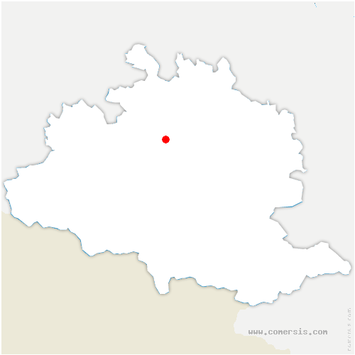 carte de localisation de la Bastide-de-Sérou