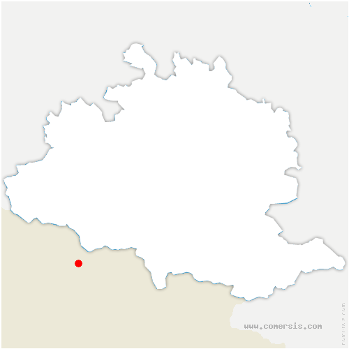 carte de localisation de Campagna-de-Sault