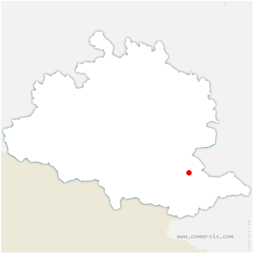 carte de localisation de Caussou