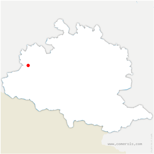 carte de localisation de Cazavet