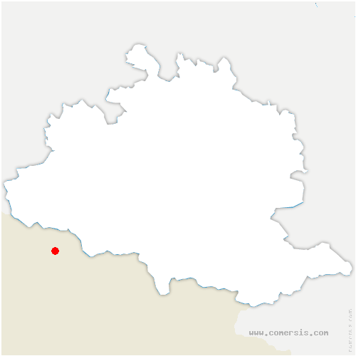 carte de localisation de Comus