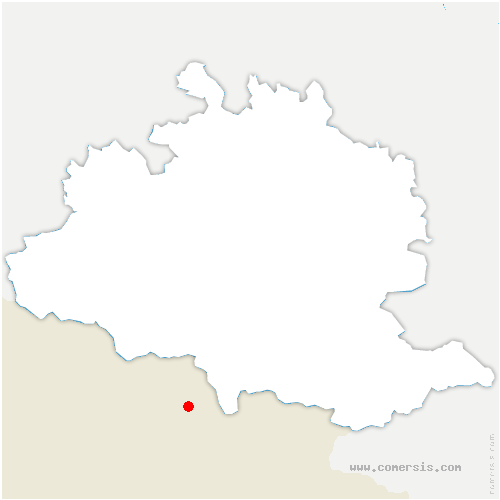 carte de localisation de Counozouls