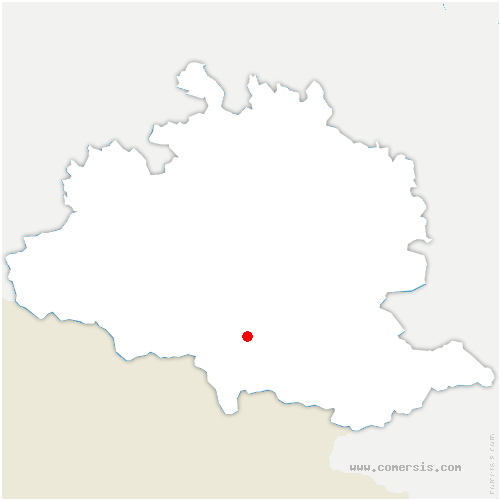 carte de localisation de Goulier