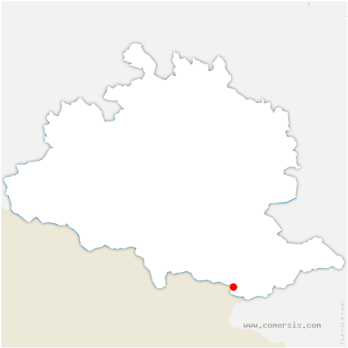 carte de localisation de Hospitalet-près-l'Andorre