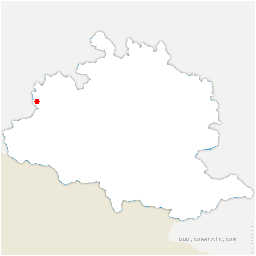 carte de localisation de Lacave