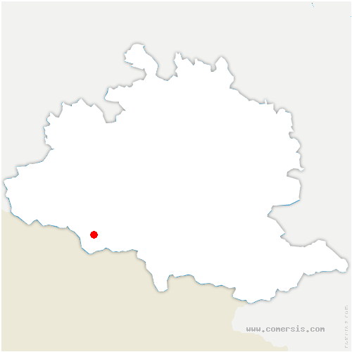 carte de localisation de Nébias