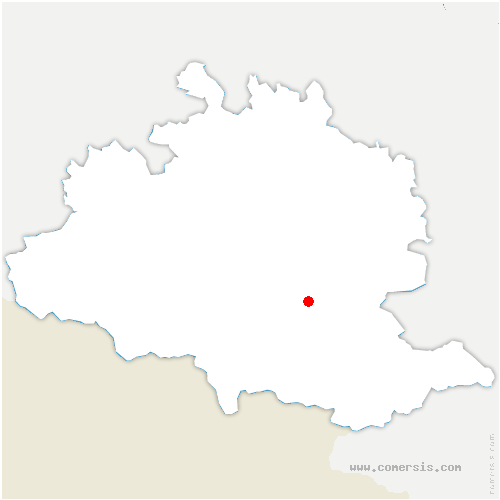 carte de localisation d'Ornolac-Ussat-les-Bains