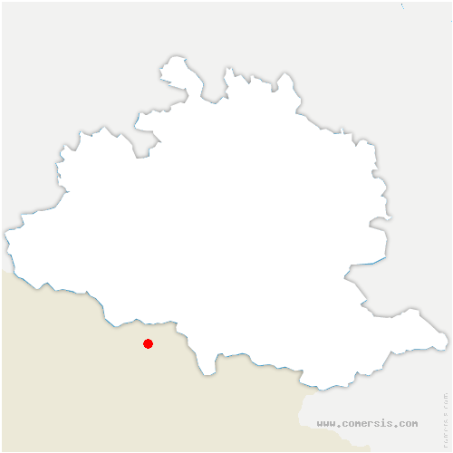 carte de localisation de Roquefort-de-Sault