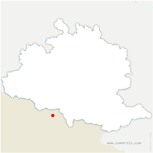 carte de localisation de Sainte-Colombe-sur-Guette