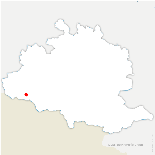 carte de localisation de Sainte-Colombe-sur-l'Hers