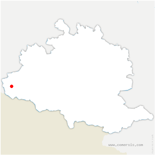 carte de localisation de Sentein