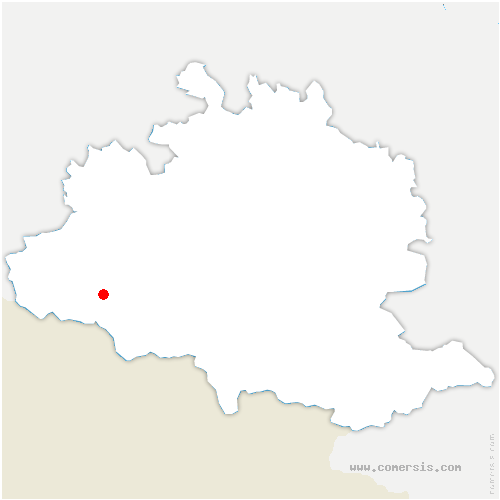 carte de localisation de Sentenac-d'Oust