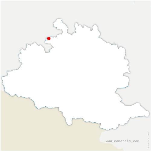 carte de localisation de Thouars-sur-Arize
