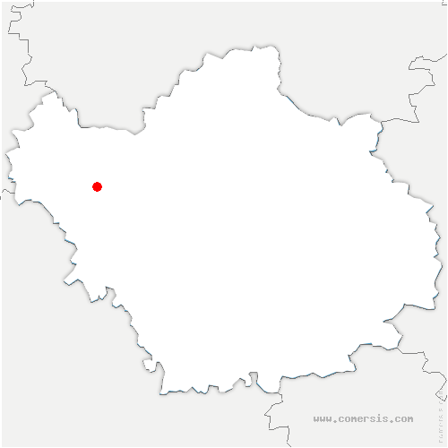 carte de localisation d'Avon-la-Pèze