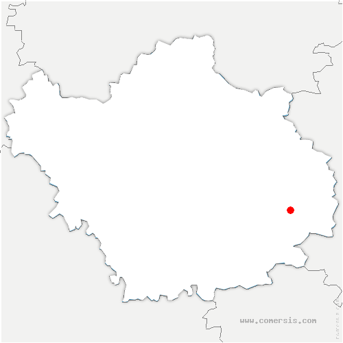 carte de localisation de Bergères