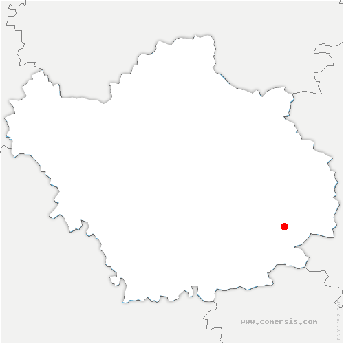 carte de localisation de Bligny