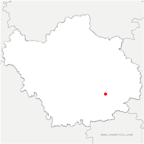 carte de localisation de Buxières-sur-Arce