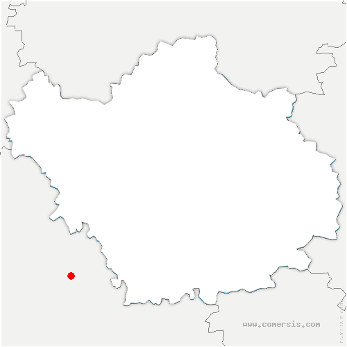 carte de localisation de la Celle-sous-Chantemerle