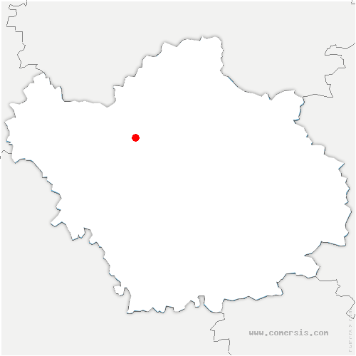 carte de localisation de Chauchigny