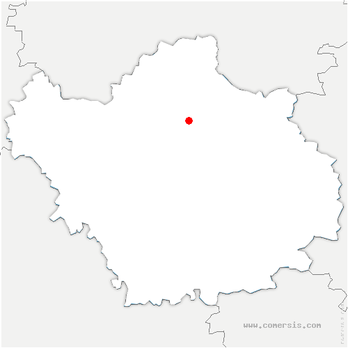 carte de localisation de Chaudrey
