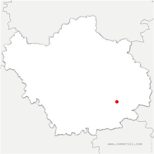 carte de localisation de Chervey