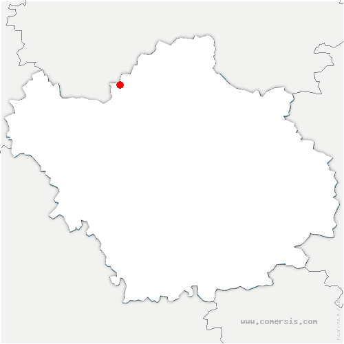 carte de localisation de Dommartin-le-Franc