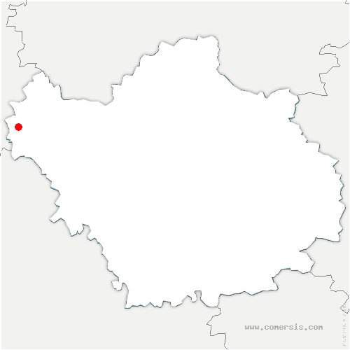 carte de localisation de Fontenay-de-Bossery