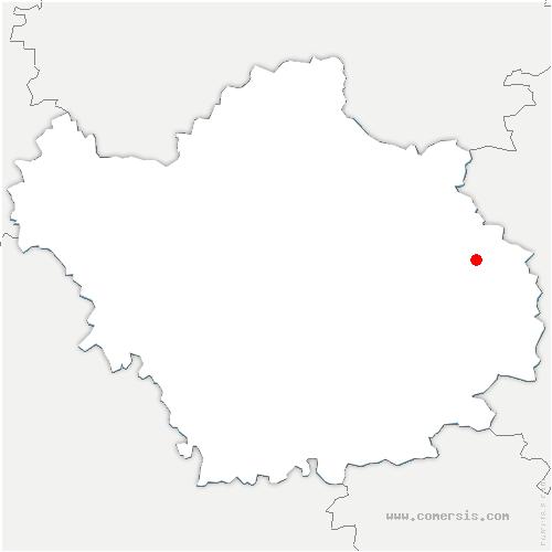carte de localisation de Fuligny