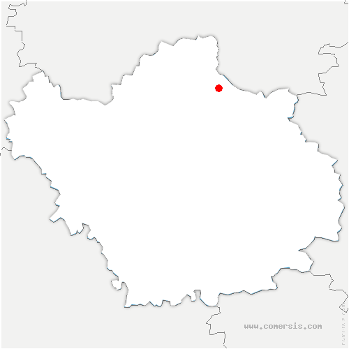 carte de localisation d'Isle-Aubigny