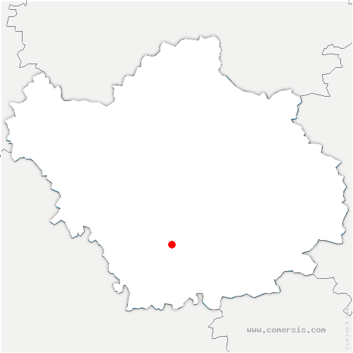 carte de localisation de Jeugny