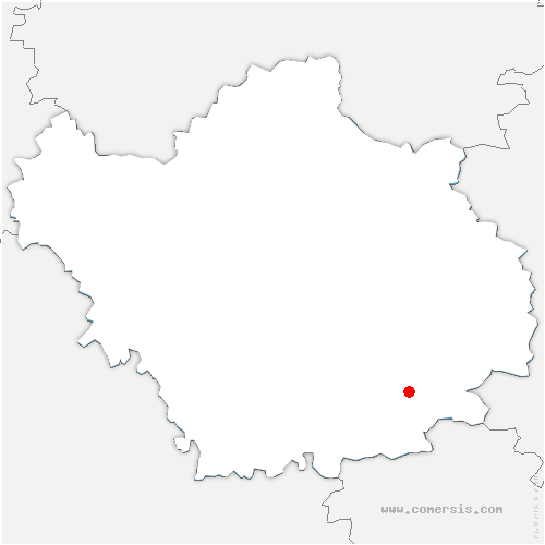 carte de localisation de Loches-sur-Ource