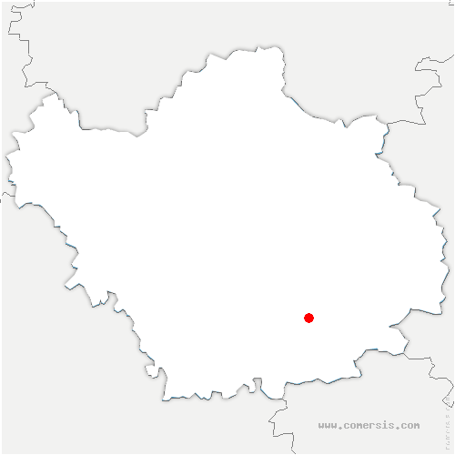 carte de localisation de Merrey-sur-Arce