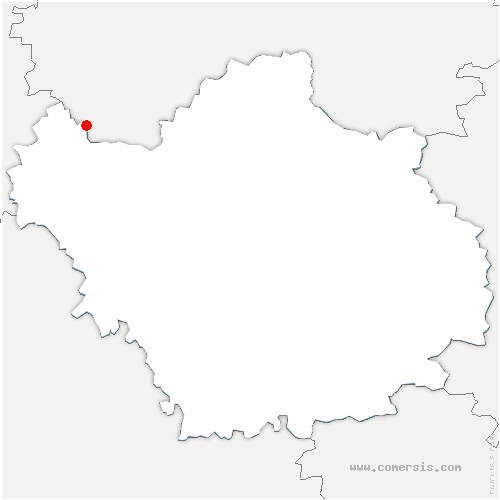 carte de localisation de Périgny-la-Rose