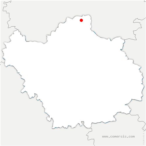 carte de localisation de Poivres