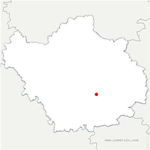 carte de localisation de Poligny