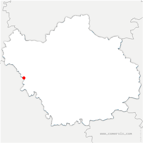 carte de localisation de Pouy-sur-Vannes