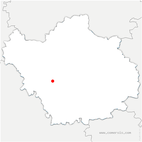 carte de localisation de Prugny