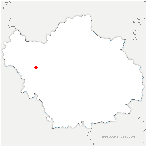carte de localisation de Prunay-Belleville