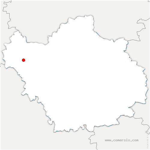 carte de localisation de Rigny-la-Nonneuse