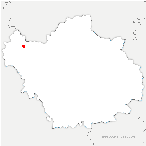 carte de localisation de Saint-Hilaire-sous-Romilly