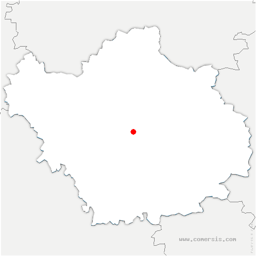 carte de localisation de Thennelières