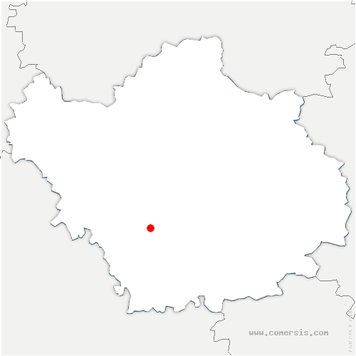 carte de localisation de Villery