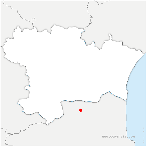 carte de localisation d'Aiguefonde