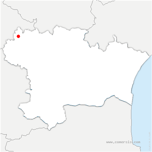 carte de localisation d'Airoux